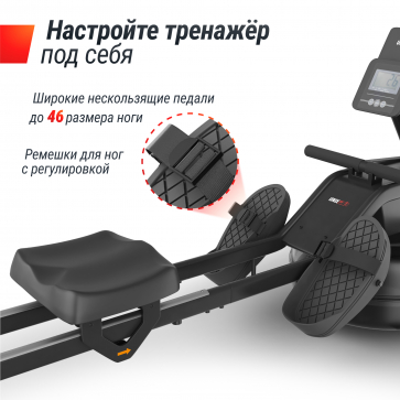Гребной тренажер UNIX Fit Water Rower 340 - 8
